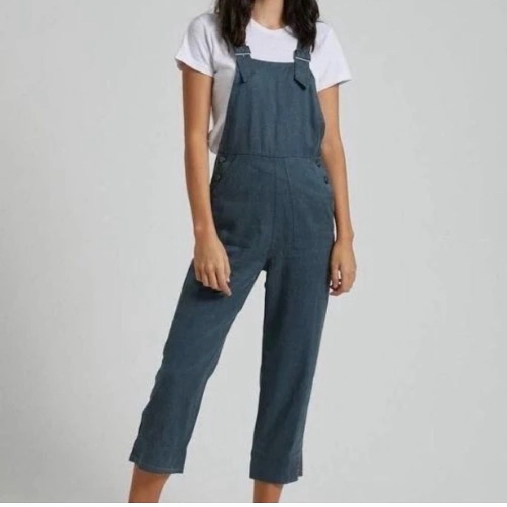 Afends Women's Hemp Blue Overalls